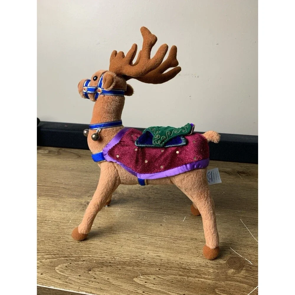 Applause Enchanted Prancer Christmas Reindeer 2002 Plush Toy Stuffed Animal Vtg